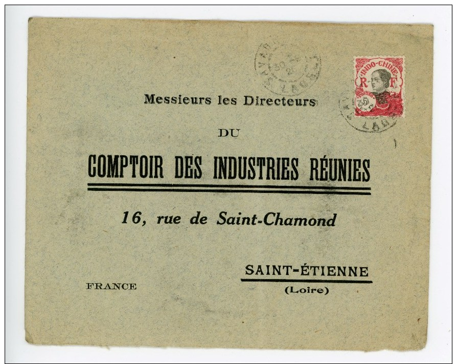 SAVAONG (Laos) Pour SAINT-ETIENNE Du 30-9-26 - Cartas & Documentos