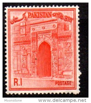 Pakistan 1961 1 Rupee Definitive, Lightly Hinged Mint (D) - Pakistan