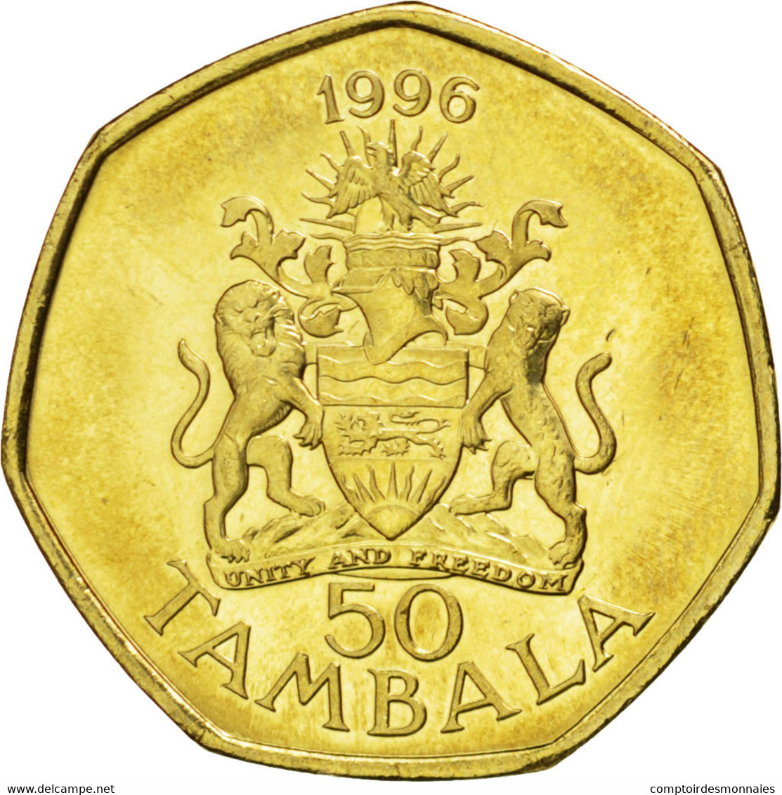 Monnaie, Malawi, 50 Tambala, 1996, SPL, Brass Plated Steel, KM:30 - Malawi