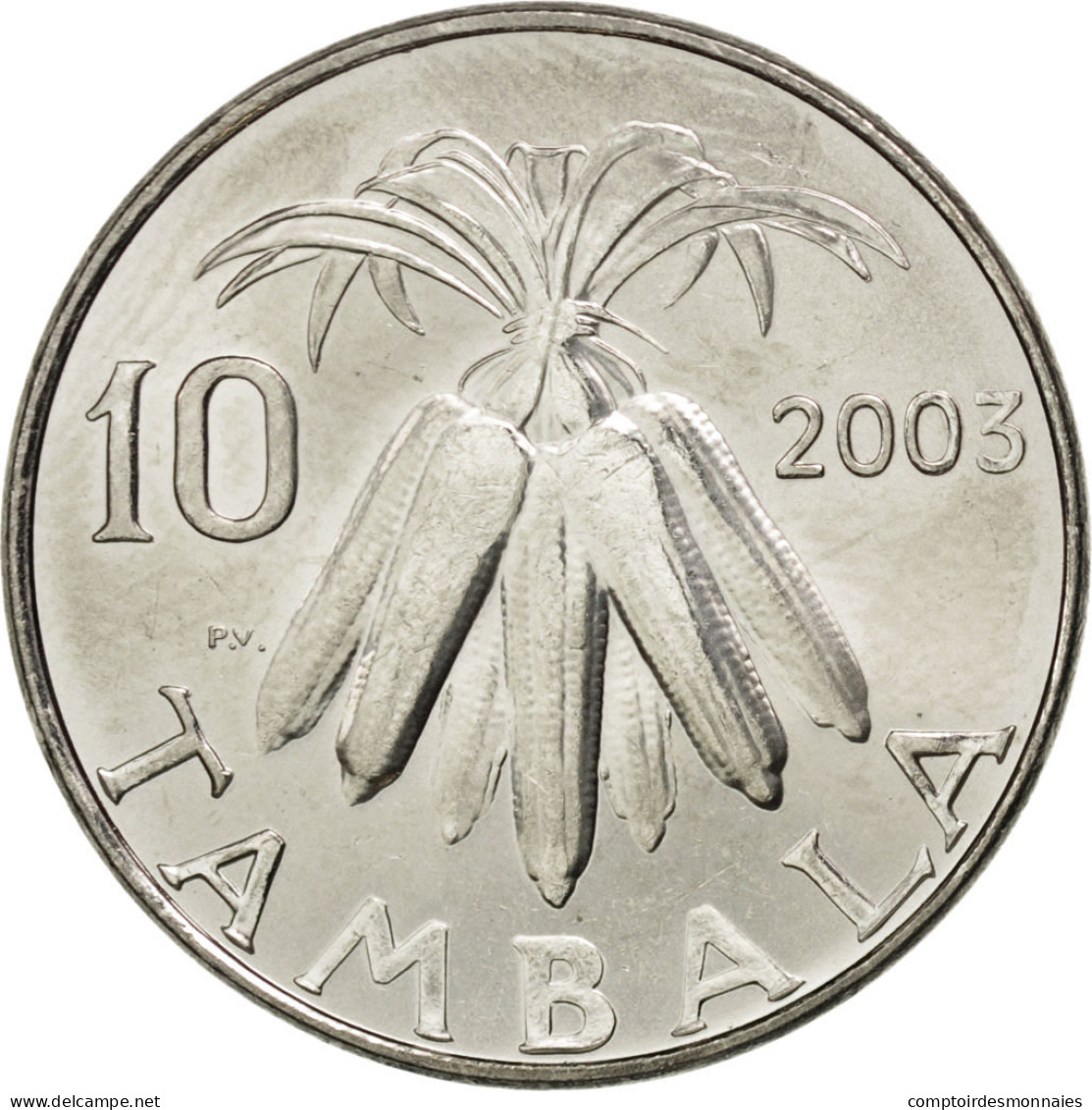 Monnaie, Malawi, 10 Tambala, 2003, SPL, Nickel Plated Steel, KM:27 - Malawi