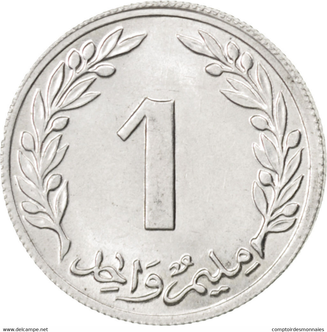 Monnaie, Tunisie, Millim, 1960, SPL+, Aluminium, KM:280 - Tunisie