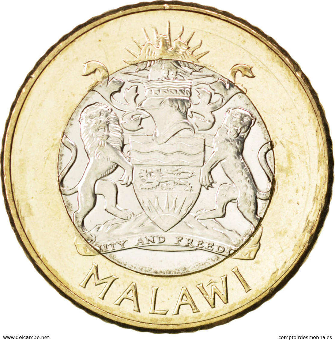 Monnaie, Malawi, 10 Kwacha, 2006, SPL, Bi-Metallic, KM:58 - Malawi