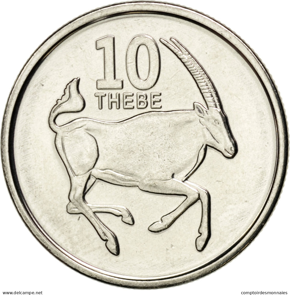 Monnaie, Botswana, 10 Thebe, 2013, SPL, Nickel Plated Steel, KM:New - Botswana