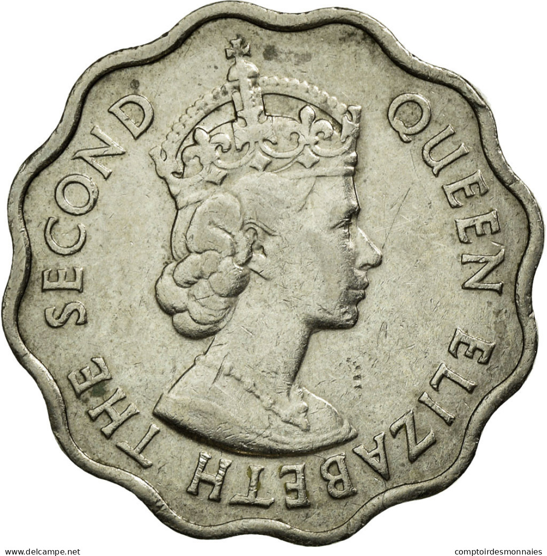 Monnaie, Mauritius, Elizabeth II, 10 Cents, 1978, TTB+, Copper-nickel, KM:33 - Mauritius