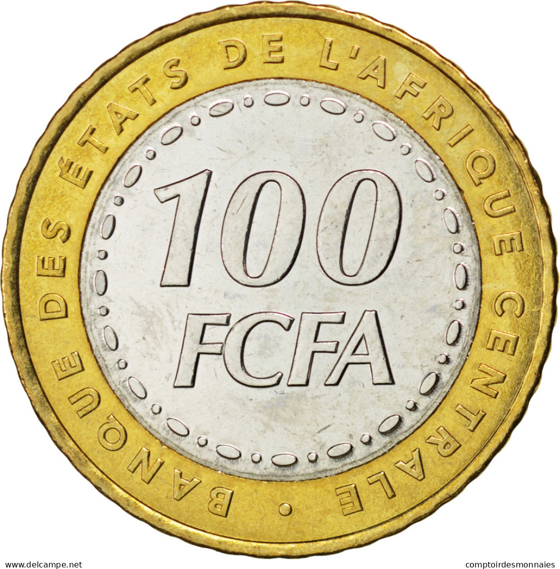 Monnaie, États De L'Afrique Centrale, 100 Francs, 2006, SPL, Bi-Metallic, KM:15 - Autres – Afrique