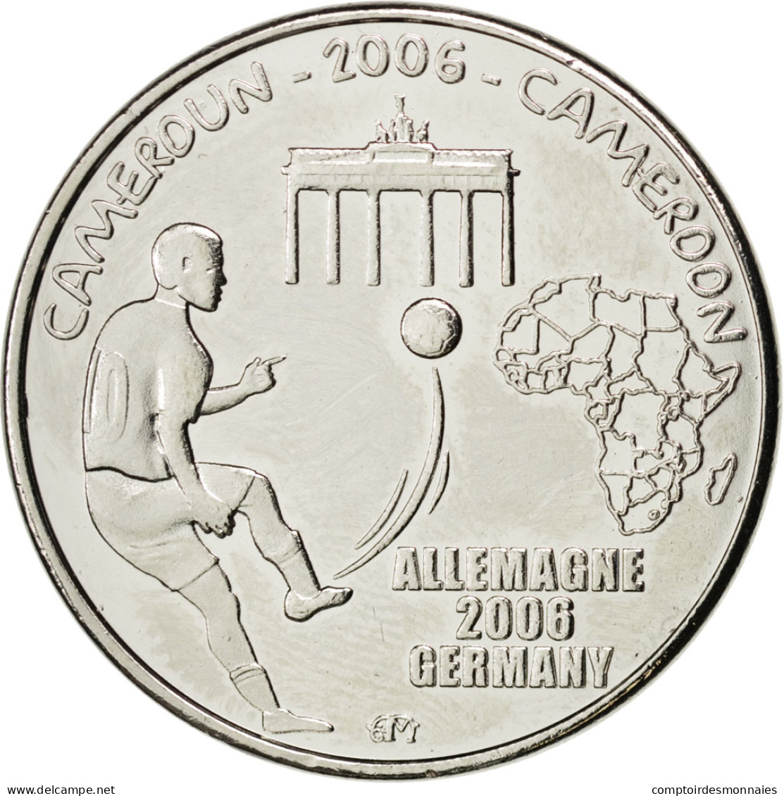 Monnaie, Cameroun, 1500 CFA Francs-1 Africa, 2006, SPL, Nickel Plated Iron - Cameroon