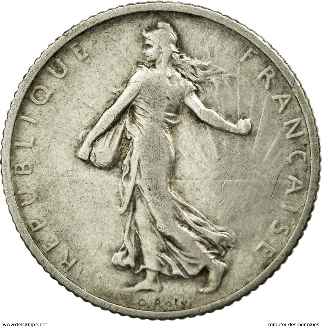 Monnaie, France, Semeuse, Franc, 1906, TB+, Argent, KM:844.1, Gadoury:467 - H. 1 Franco