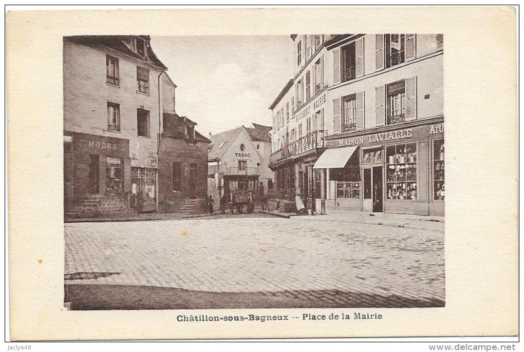 CHATILLON SOUS BAGNEUX  Cpa(92)   Place De La Mairie - Bagneux