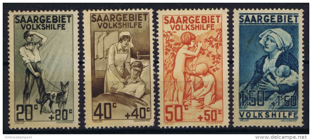 Saar 1927  Yvert Nr 103 - 106 , Mi 122 -  125 MNH/** - Nuovi