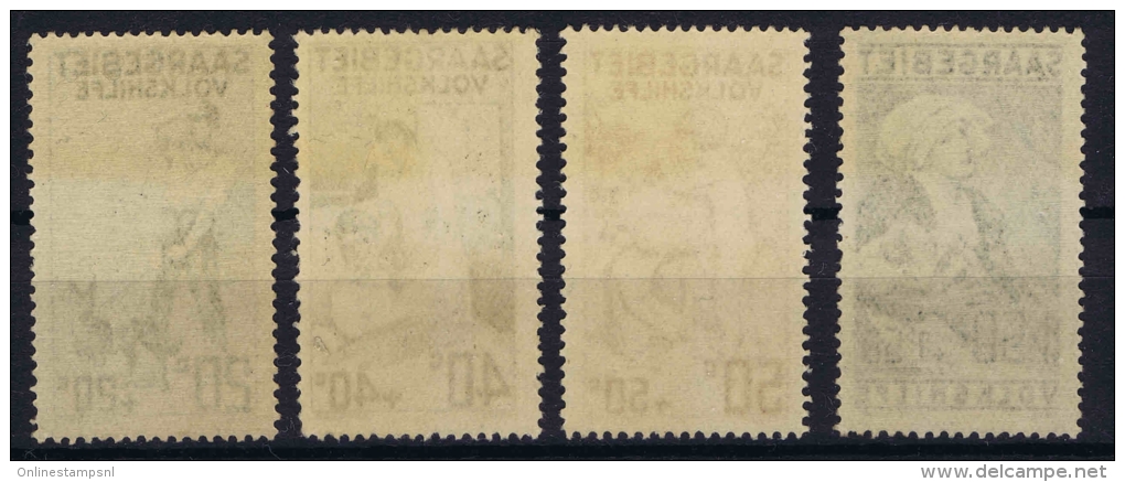 Saar 1927  Yvert Nr 103 - 106 , Mi 122 -  125 MNH/** - Nuovi