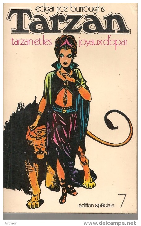 TARZAN  N°7 - 1971 - BURROUGHS  - TARZAN ET LES JOYAUX D´OPAR - Lattes