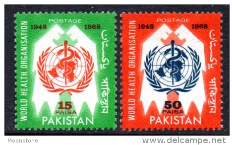 Pakistan 1968 WHO Set Of 2, Hinged Mint (D) - Pakistan