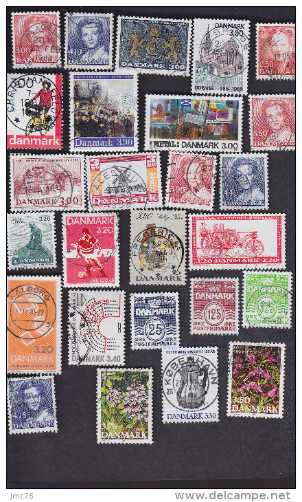26 Timbres Du Danemark Années 1987/1990. Lot 07 - Lots & Kiloware (mixtures) - Max. 999 Stamps