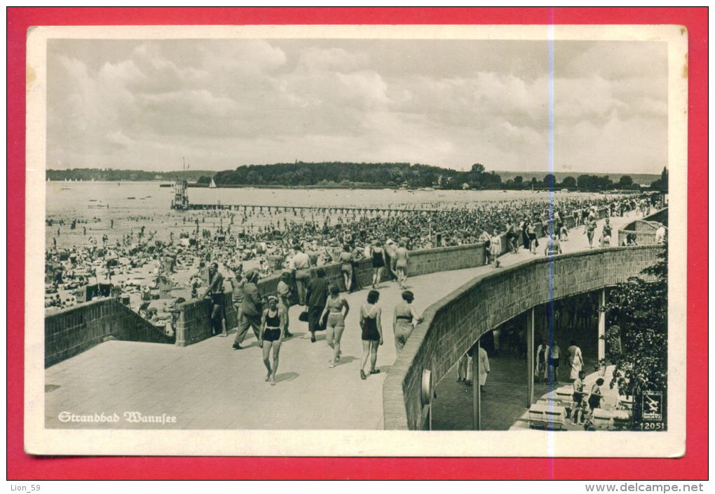 161719 / Berlin -  Strandbad Wannsee - GÀste In Bademode Auf Der Strandpromenade - Germany Allemagne Deutschland - Wannsee