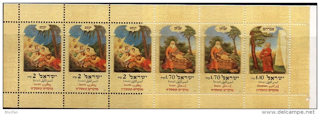 Neujahr 1997 Israel 1439/1 MH 31 ** 15€ Gemälde Abraham Isaak Jakob Bloque Hb Bloc Painting Ms Christmas Booklet Bf Asia - Carnets