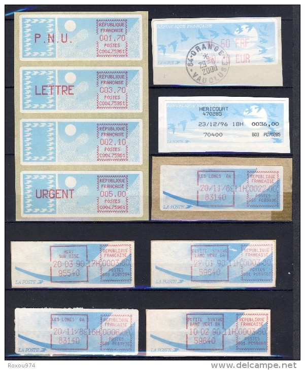 LOT VIGNETTES D'AFFRANCHISSEMENT DIVERS - 1985 Papier « Carrier »