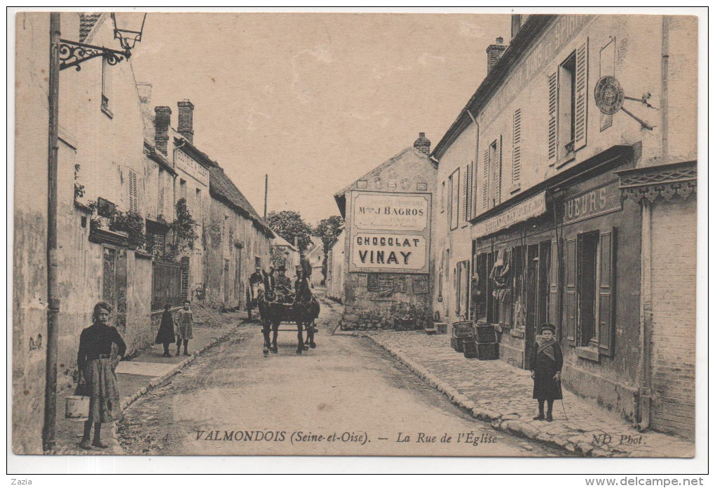 95.151 / VALMONDOIS - La Rue De L'église - Valmondois