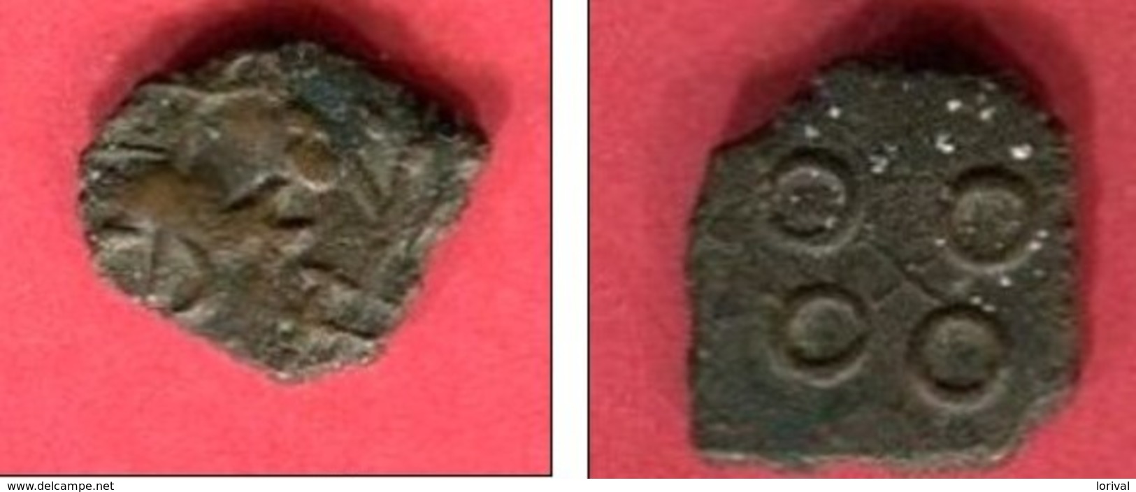 UJJAIN -150-75 1/2 KARSHAPANA  ANIMAUX    (M 4651 ) TB 38 - Indische Münzen