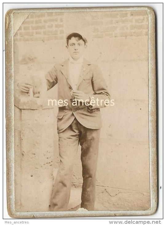 Photo Cartonnéede Louis Lambert à L'âge De 18 Ans - Alte (vor 1900)