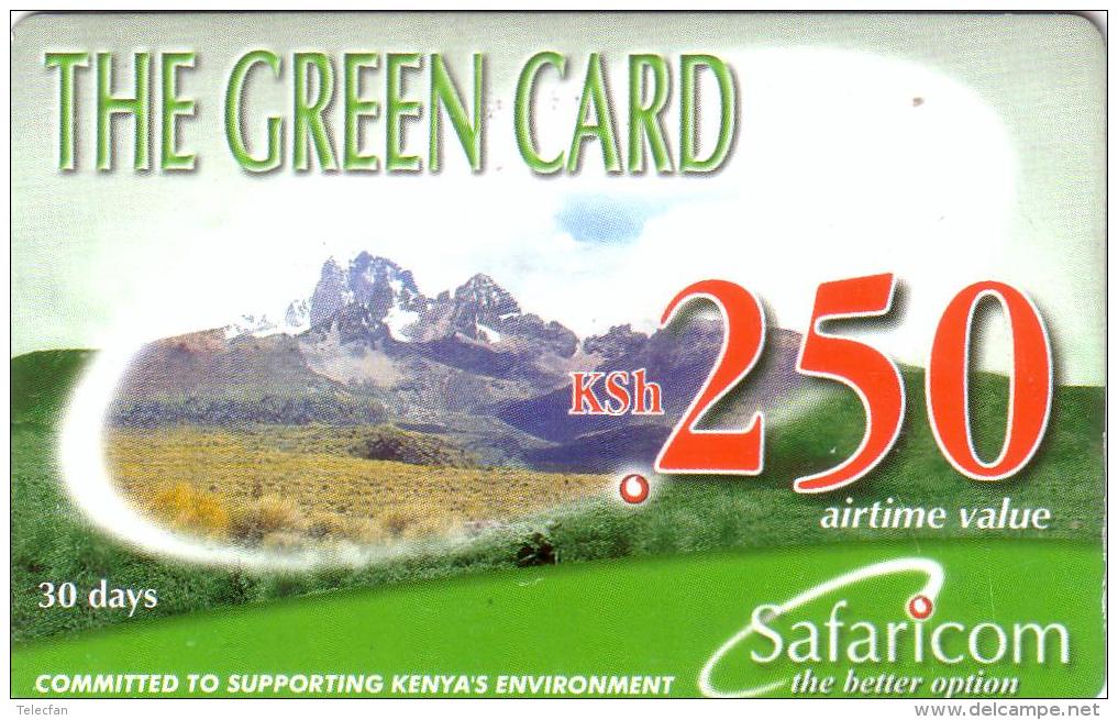 KENYA PREPAID GREEN CARD 250 KSH UT VALID 2003/12/31 - Kenia