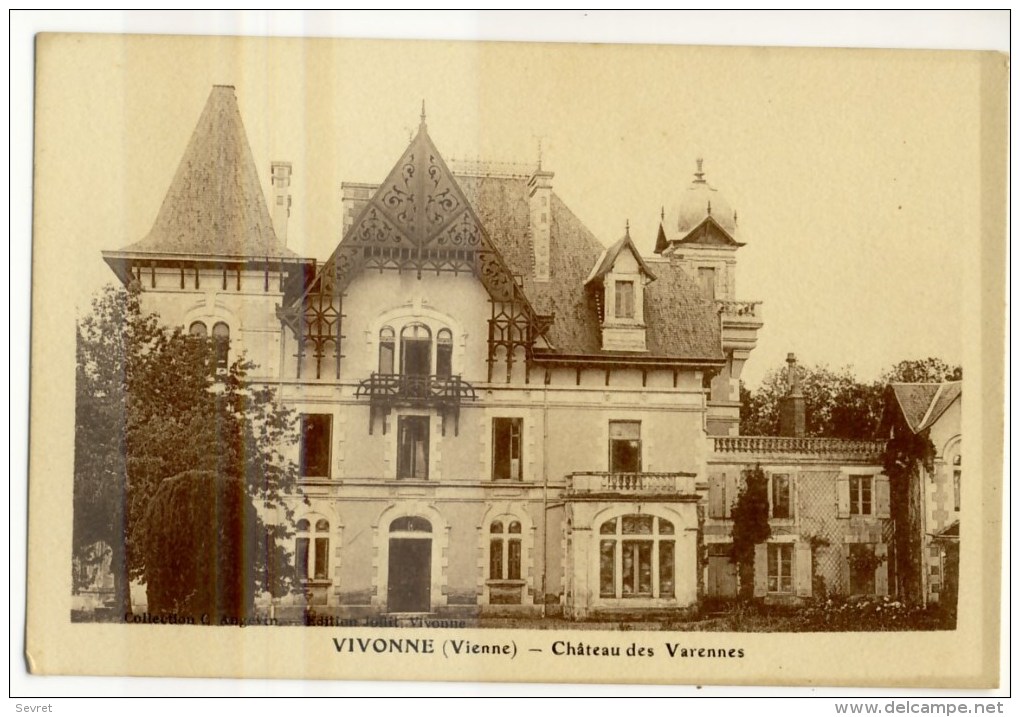 VIVONNE -Château Des  Varennes  - Pas Courante. - Vivonne