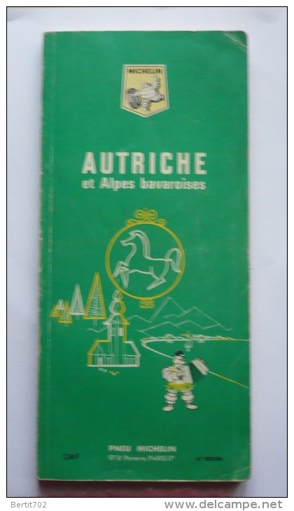 GUIDE MICHELIN VERT -AUTRICHE ET ALPES BAVAROISES  1965 - Michelin (guide)