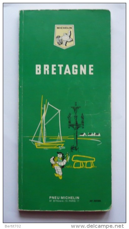 GUIDE MICHELIN VERT - BRETAGNE  1969 - Michelin-Führer