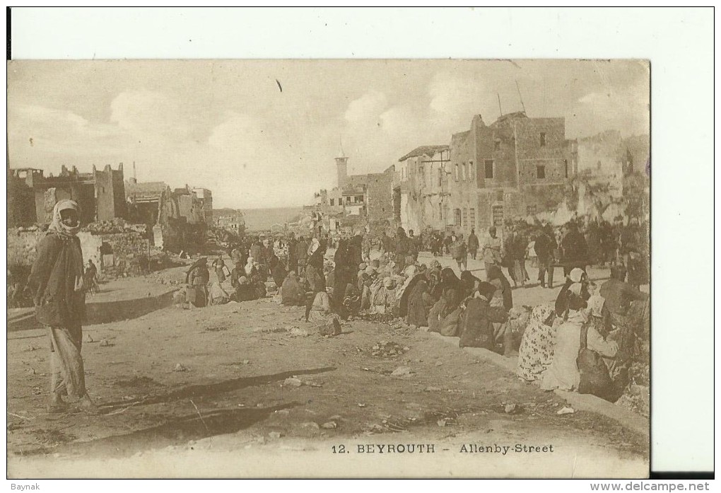 BEY50   --  BEYROUTH   --   ALLENBY STREET   --   WRITEN 1926 - Libanon