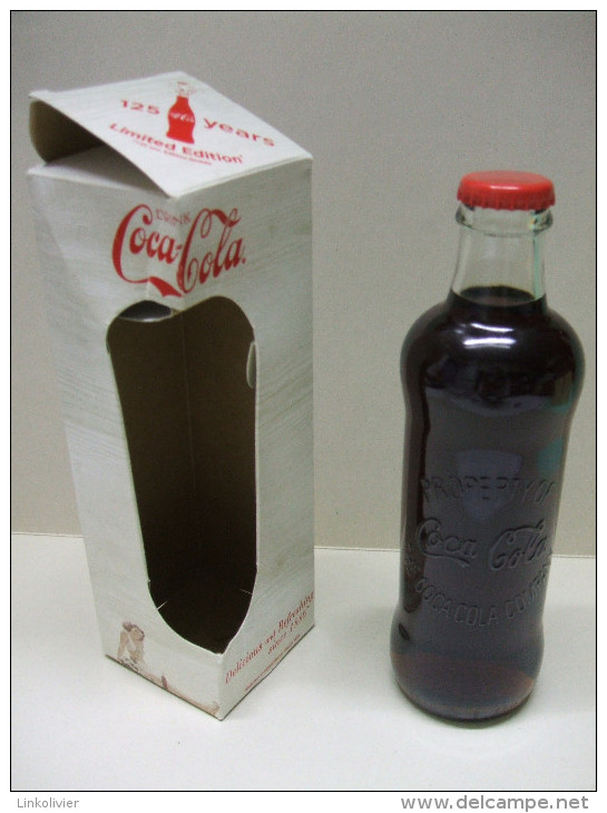 BOUTEILLE Pleine 250 Ml COCA-COLA 125 Ans Dans Boîte D'origine - Bottiglie