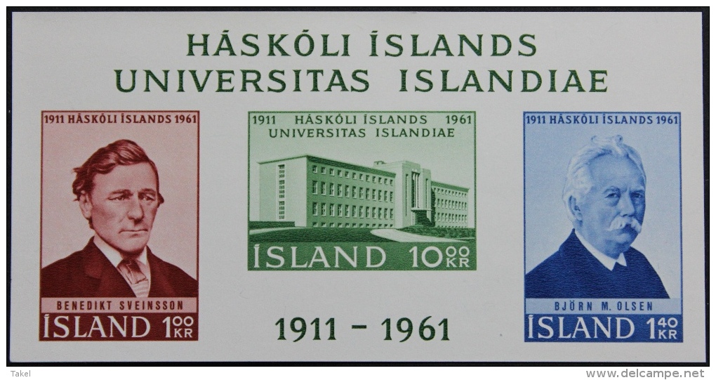 IJsland, 50 Jaar Universiteit Van IJsland, Blok - Ungebraucht