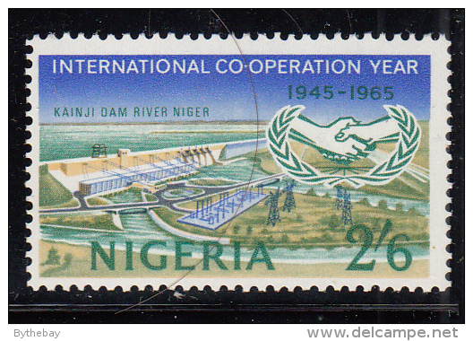 Nigeria MH Scott #180 2sh6p Kainji Dam, Niger River - International Co-operation Year, 20th Anniversary UN - Nigeria (1961-...)