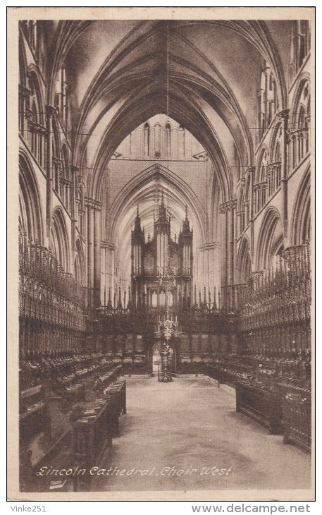 Lincoln Cathedrale  Lincoln  Lincolnshire CATHEDRAL CHOIR WEST ANGLETERRE - Lincoln