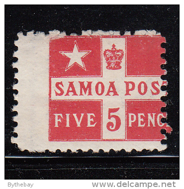 Samoa MH Scott #23a 5p Flag - Perf 11 - Samoa