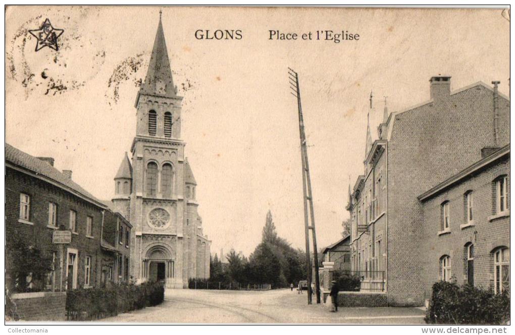 3 CP  Glons     Les Abords Du Pont De St Pierre         Place         Villa Palante - Fexhe-le-Haut-Clocher