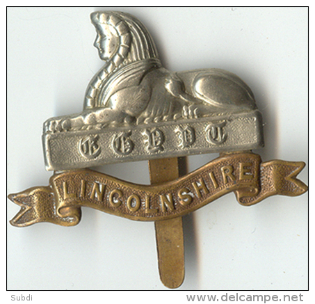 Insigne BRITANIQUE Royaume Unis - Cap Badge. LINCOLNSHIRE - Armée De Terre