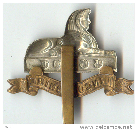 Insigne BRITANIQUE Royaume Unis - Cap Badge. LINCOLNSHIRE - Armée De Terre