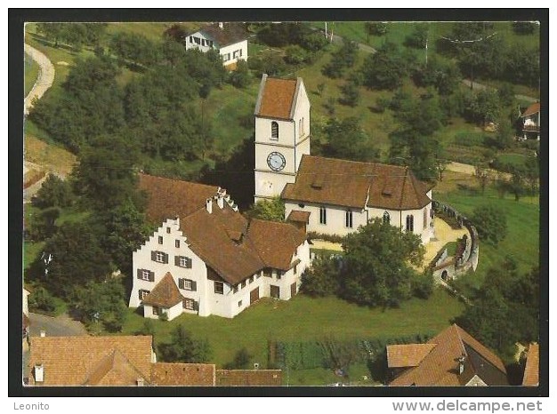 OLTINGEN BL Sissach Reformierte Kirche St. Nikolaus 1474 Und Pfarrhaus Um 1600 Flugaufnahme - Sissach