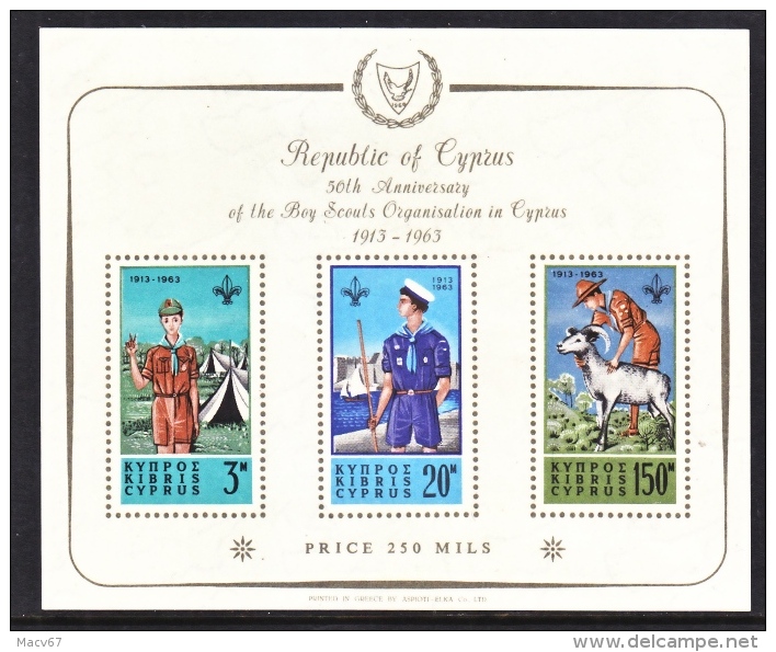 CYPRUS  REPUBLIC  226 A  **  BOY SCOUTS - Unused Stamps