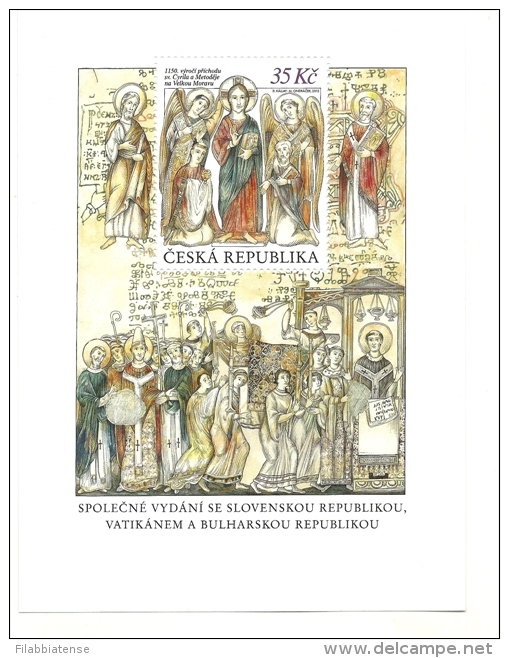 2013 - Vaticano - Evangelizzazione Moravia - Congiunta Con La Ceca Repubblica   +++++++++ - Nuovi
