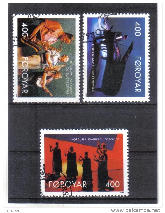 BIN529  FÄRÖER INSELN 1993  Michl  243/45  Used / Gestempelt - Islas Faeroes