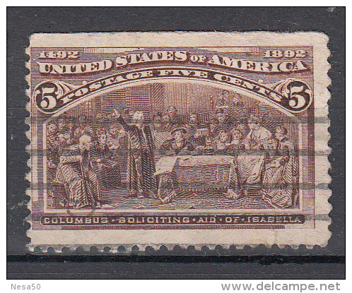 USA 1893 Mi Nr 77 Ontdeking Amerika Door Columbus - Used Stamps
