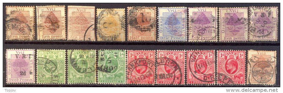 SOUTH  AFRICA - ORANGE RIVER - GOOD  LOT - Used - Oranje-Freistaat (1868-1909)