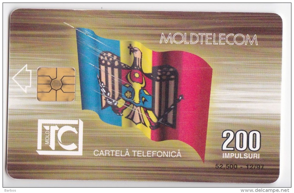 Moldova  - Chip  Phonecard  , 1997 , 200  UNITA , Used - Telecom