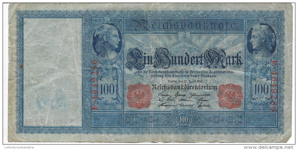 Billet Allemand - 100 Mark