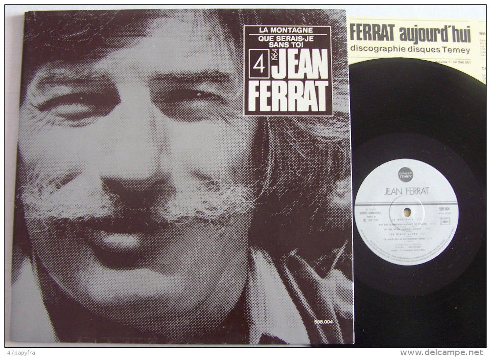 Jean FERRAT LP Disque Original TEMEY N° 4 + Livret La Montagne M / M - New Age