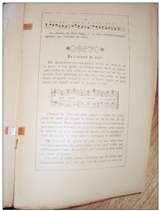 Partition orgue le petit harmoniste grégorien par A. ROUSSEAU prêtre du Sacré-Coeur Nouvelle édition, 1897 &#9835;&#9834