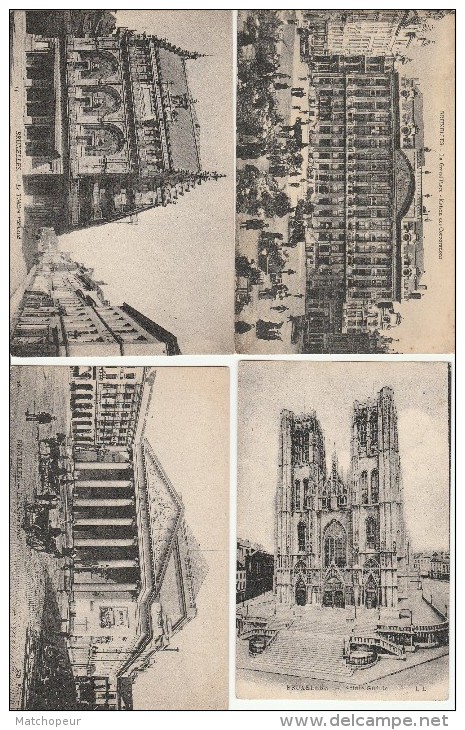 BELGIQUE - LOT DE 35 CPA DE BRUXELLES - Sets And Collections