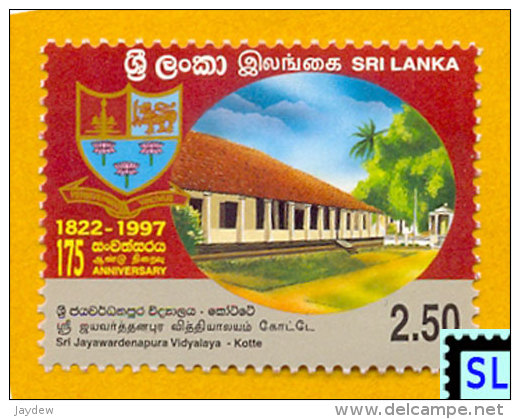 Sri Lanka Stamps 1998, Sri Jaywardenapura Vidyalaya Kotte, MNH - Sri Lanka (Ceylon) (1948-...)