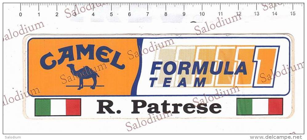 (*) FORMULA 1 - R. Patrese - Camel - Sport Formula Uno Auto Car - F1 Grand Prix Sport - Adesivo Sticker - Grand Prix / F1