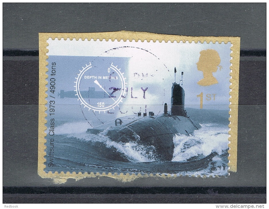 RB 1016 -  2001 GB UK - 1st Class Submarine - Self Adhesive Stamp -SG 2207 Cat &pound;40+ - Usados